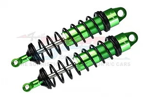 GPM Green Aluminium Sledge 143mm Adjustable Rear Shocks 2Pcs w/ 6mm Shafts