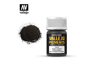 Vallejo Pigments Carbon Black (Smoke Black) 30ml image 71037