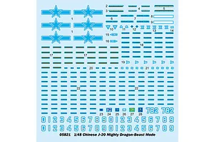 Trumpeter 1/48 Chinese J-20 Mighty Dragon-Beast Scaled Plastic Model Kit image 71105