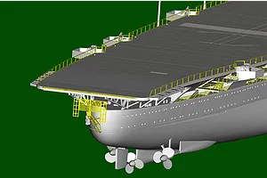 Trumpeter 1/350 Weser Aircraft Carrier Plastic Model Kit image 71113