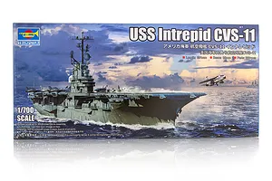 Trumpeter 1/700 USS Intrepid CVS-11 Scaled Plastic Model Kit image 71141