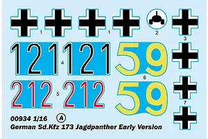 Trumpeter 1/16 German Sd.Kfz 173 Jagdpanther Early Version Scaled Plastic Model Kit image 71171