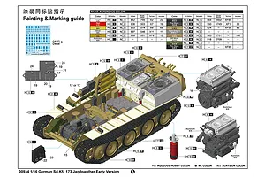 Trumpeter 1/16 German Sd.Kfz 173 Jagdpanther Early Version Scaled Plastic Model Kit image 71173