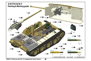 Trumpeter 1/16 German Sd.Kfz 173 Jagdpanther Early Version Scaled Plastic Model Kit image 71174