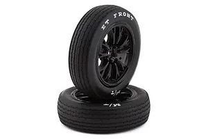 Traxxas 2.2" Mickey Thompson ET Front Tyres on Weld Gloss Black Rims - Glued Wheels 2Pcs image 71492