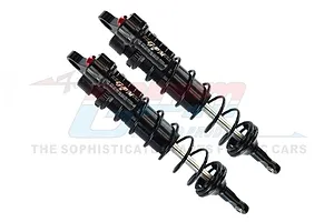 GPM Black Aluminium Rear Piggyback Shocks 143mm image 71530