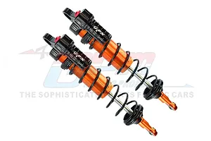 GPM Orange Aluminium Rear Piggyback Shocks 143mm image 71532
