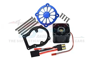 GPM 12V High Performance 40x40mm Motor Cooling Fan with Mount - Blue image 71533