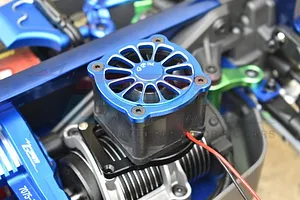 GPM 12V High Performance 40x40mm Motor Cooling Fan with Mount - Blue image 71534