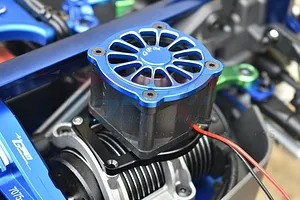 GPM 12V High Performance 40x40mm Motor Cooling Fan with Mount - Blue image 71536