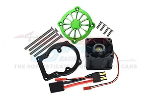 GPM 12V High Performance 40x40mm Motor Cooling Fan with Mount - Green