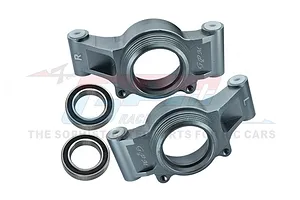 GPM Grey Aluminium Oversized Rear Hubs Set w/ Bearings