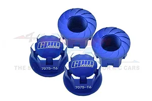 GPM Blue Aluminium 17mm Serrated Wheel Nuts 4Pcs image 71570