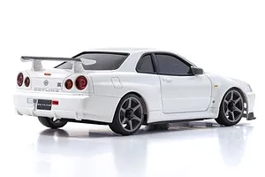 Kyosho Mini-Z Nissan Skyline R34 GT-R V Spec II Nur RC Drift Car Electric AWD RTR - White image 71701