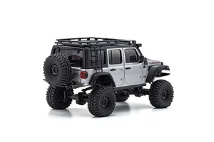 Kyosho Mini-Z Jeep Wrangler Unlimited Rubicon RC Rock Crawler 4WD RTR - Silver image 71712
