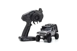 Kyosho Mini-Z Jeep Wrangler Unlimited Rubicon RC Rock Crawler 4WD RTR - Silver image 71715