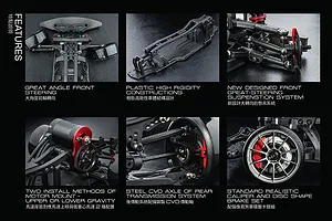 MST RMX 2.0 Nissan R35 GT-R RC Drift Car Electric Brushless 2WD 1/10 Scale RTR - Black image 71797