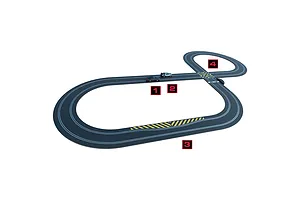 Scalextric 1/32 Back To The Future vs Knight Rider Complete Slot Car Set image 71942