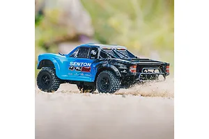 ARRMA SENTON 4X2 Boost Mega 550 RC Short Course Truck Electric 2WD 1/10 Scale RTR - Blue image 72035