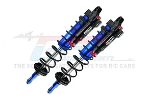 GPM Blue Aluminium 143mm Rear Piggyback Shocks 2Pcs w/ Built-in Piston Spring