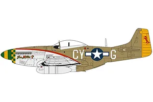 Airfix 1/48 North American P-51D Mustang Fighter Aircraft Scaled Plastic Model Kit image 72191
