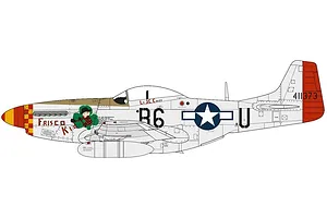 Airfix 1/48 North American P-51D Mustang Fighter Aircraft Scaled Plastic Model Kit image 72192