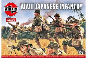 Airfix 1/76 WWII Japanese Infantry Scaled Unpainted Plastic Models 48Pcs image 72270
