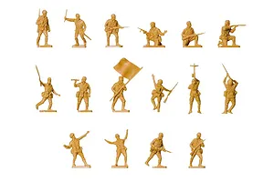 Airfix 1/76 WWII Japanese Infantry Scaled Unpainted Plastic Models 48Pcs image 72272