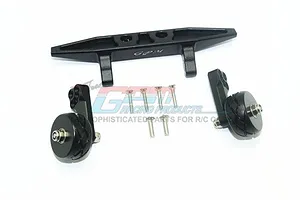 GPM Black Aluminium Adjustable Wheelie Bar Set