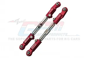 GPM Red Aluminium Adjustable Steering Linkages 2Pcs