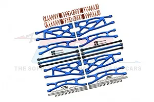 GPM Blue Aluminium WideMaxx Suspension Arms & Carbon Steel Driveshafts Upgrade Set image 72326