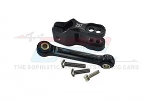 GPM Black Aluminium 25T Servo Horn w/ Tie Rod Set