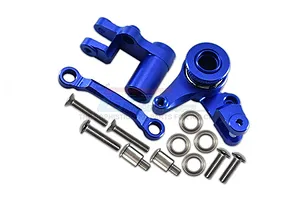 GPM Blue Aluminium Steering Assembly Set w/ Bearings