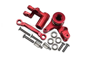 GPM Red Aluminium Steering Assembly Set w/ Bearings