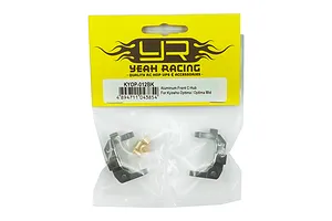 Yeah Racing Black Aluminium Steering Hub Carriers (C-Hubs) 2Pcs for Kyosho Optima/Javelin image 72382