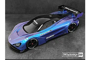 Bittydesign 1/7 Seven65 GT Unpainted Body Shell w/ Decals image 72547