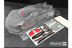 Bittydesign 1/7 Seven65 GT Unpainted Body Shell w/ Decals image 72554