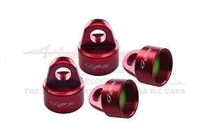 GPM Blue Aluminium Shock Top Caps 4Pcs image 72788