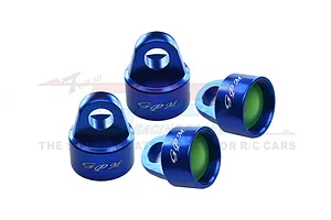 GPM Blue Aluminium Shock Top Cap 4Pcs image 72792