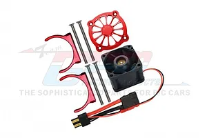 GPM Red Aluminium Motor Heat Sink Set w/ Cooling Fan for SLE038A image 72817