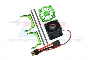 GPM Green Aluminium Motor Heat Sink Set w/ Cooling Fan for SLE038A image 72821
