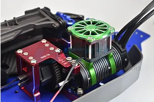 GPM Black Aluminium Motor Heat Sink Set w/ Cooling Fan for SLE038A image 72824