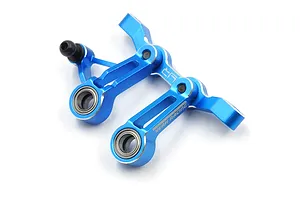 Yeah Racing Blue Aluminium Steering Bellcrank/Drag Link Assembly w/ Bearings for Tamiya XV-02 image 73485