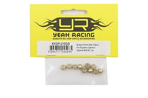 Yeah Racing 5.8mm Brass Pivot Balls 10Pcs for Kyosho Optima / Optima Mid image 73497