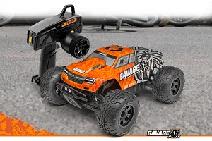HPI Savage XS Flux RC Monster Truck Electric Brushless 4WD 1/12 Scale RTR - Orange image 73596