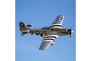 E-Flite RC Plane P-51D Mustang 1.2m Warbird BNF Basic with AS3X and Safe Select Technology - June Nite image 73713