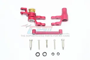GPM Red Aluminium Steering Bellcrank Set w/ Servo Saver