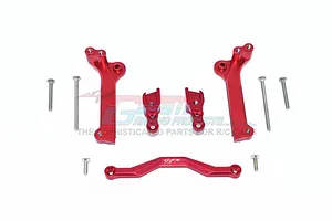 GPM Red Aluminium Front Shock Tower Set