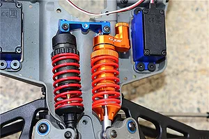 GPM Black Aluminium 85mm Front/Rear Adjustable Piggyback Shocks 2Pcs image 3