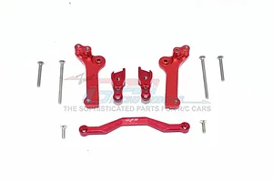 GPM Red Aluminium Rear Shock Tower Set
